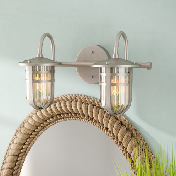 Beachcrest Home Mullin Wall Mount 2Light Vanity Light & Reviews Wayfair